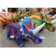 Silica Gel Plush Animal Riding Toys Triceratops Scooters For Children