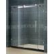 Frameless Inline Bathroom Shower Enclosures Sliding Door With Big Hanging Wheels 8 MM