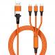 Custom Braided Charging Cable 5-in-1 60W Output 480Mbps Transfer Customizable Length