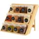 Storage 11.85x3.5x13.8inch Wooden Spice Rack Shelf , Kitchen Bamboo Standing Spice Rack
