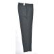 Grey Mel Custom Tailored Trousers Polyester Viscose Spandex Zipper Fly
