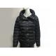 Polyester Black Ladies Outwear Puff Winter Jacket Warm Fashion Zip Through