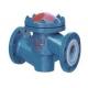 Lined Lift Cast Iron Flanged Check Valve High Temperature PN10 to PN40 Pressure