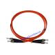 LSZH OM1 Duplex Fiber Optic Patch Cord , Multi Mode ST ST Patch Cable