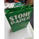 Customized Stone Paper Packaging Tear Resistant Waterproof Creasyproof For Shopping