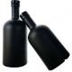 Clear Black Frosted Glass Bottles for Vodka Whisky Rum 200ml 375ml 500ml 750ml 1000ml