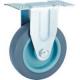Fixed Small  TPR caster for light duty shelf or machine, 2-5 TPR rigid  castor, thermoplastic rubber caster