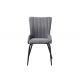 Iron Art Restaurant Upholstered Seat Dining Chairs