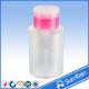Chemical resistant plastic empty nail polish remover pump dispenser bottle