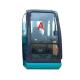 Tempered Windshield KOBELCO Excavator Glass Front Up Position A