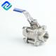 Stainless Steel Inveatment Casting 3PC Ball Valve Threaded API 598