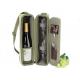 Customized single wine picnic bag wine bottle and two glass bag with strap