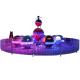 Red color interstellar trave  helicopter equipment  for family funny lifting and rotating entertainment