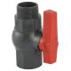 Household Usage Red Handle Plastic Ball Valve with Male Female Threaded Structure