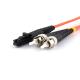 Multimode OM3 Duplex Fiber Optic Patch Cable FC  To MTRJ Low Insertion Loss