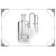 Recycler Dropdown Glass Ashcatchers  14.4mm 18.8mm Joint Double Showerheads Perc