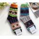 Colorful christmas deer patterned design cosy cotton winter dress socks