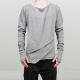 Winter Men's Fashion Long Sleeve T Shirts , Breathable Plain Stylish T Shirts