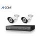 Waterproof 2 Channel Poe CCTV Camera Kit IP66  , Poe Nvr Surveillance System