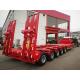 Heavy-Duty Hauling Made Possible 150T Low Bed Semi Trailer Q345B With T700 Steel Main Beam