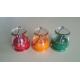 soy/paraffin wax hand lantern glass decorative candle with 7 different colors
