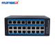 Unmanaged Industrial Switch 24 Ports 10/100Mbps Network Switch DC12V Power Supply