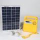 10W Portable Solar Lighting Systems IP54 With 12V 7A Rechargeable Lead Acid Battery