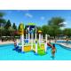 Flexible Design Water Park Equipment Large Volume And 900X600X600CM Area