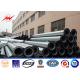 OEM Electrical 12 Ft Galvanized Steel Power Pole With Bitumen