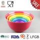 Plastic Mixing Bowl Set with Solid color