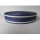 3.5cm Polyester Webbing Belt Blue And White Stripe Color Various Textile Decoration