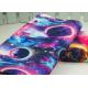 Semi Bleached Patterned Polyester Fabric / Fine Twill Fabric For Traveling Bags