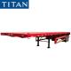 China 40ft double axle flatbed container semi trailer for sale