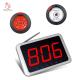 Restaurant wireless call waiter service pager system display receiver with super thin call button