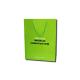 Green Colors Custom Printing Paper Bags With Recycled Paper Bag OPP Rope Handle