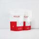 Red And White Kraft Stand Up Pouches With Zipper For Powder With Window