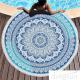 Multi - Purpose Custom Printed Beach Towels , Round Beach Blanket With Tassels