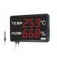 High Stability Digital Thermometer Hygrometer External Alarm Metal Acrylic Material