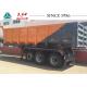 3 Axle Heavy Duty Tipper Trailer 40 Tons Payload For Kenya Construction Transport