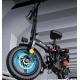 12ah/48v 240w 14inch Folding Fat Tire Electric Bike Carbon Fiber Ebike
