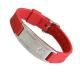 Copper, alloy, tungsten steel red, white, black balance energy silicone bracelet 