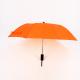 Orange Collapsible Golf Umbrella , Lady Fashion Windproof 2 Fold Umbrella