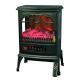 TPL-01R 3 Sided Electric Fireplace With Adjustable Flame Brightness Black