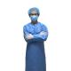 Light Surgical Disposable Non Woven Isolation Gown