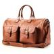 Modern Garment Weekender Bag , Brown Leather Suit Protector Bag