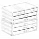 Clear Containers For Organizing 7 Drawers Stackable Dresser Bathroom Organizers And Storage Jewelry Hair Accessories