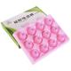 Healthcom 12pcs Pink Silicone Cupping Sets for Face and Body Massage Suction Therapy