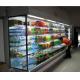 Milk Front Open Face Refrigerated Display Cabinets 3m  Adjustable Multideck