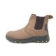 Elastic Collar Steel Toe Waterproof Work Boots Anti Slipping Without Zipper