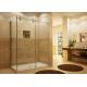 Decorative Custom Bathroom Shower Glass 4-12mm Thickness For Shower Room